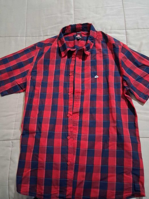 Camisa xadrez manga curta Quicksilver