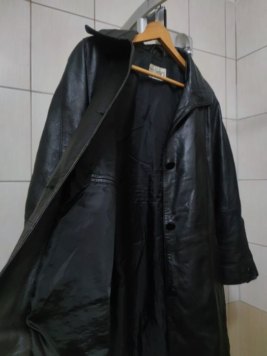 płaszcz kurtka XL płaszczyk damski damska skórzany kurtka skórzana cza
