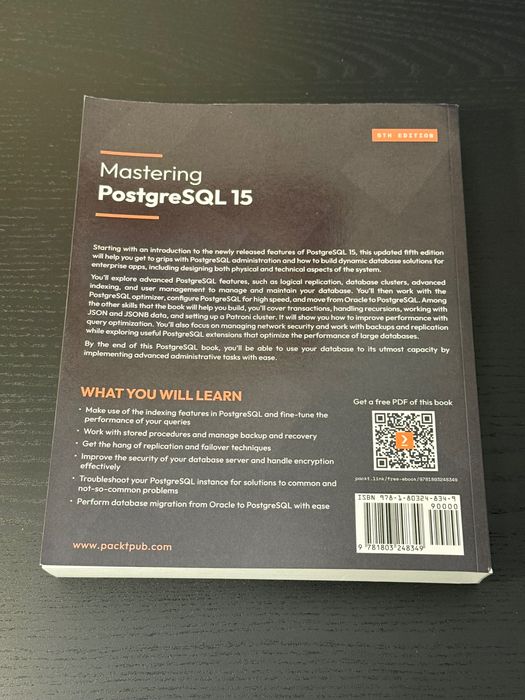 Mastering PostgreSQL 15 (5th Edition)435522366614415362