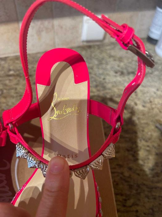 Christian Louboutin koturny różowe nowe 38 (24cm)