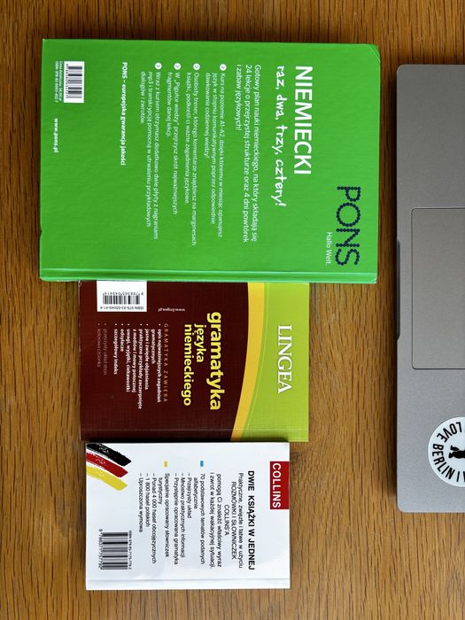 Niemiecki raz, dwa, trzy, cztery PONS + gramatyka Lingea + Rozmówki