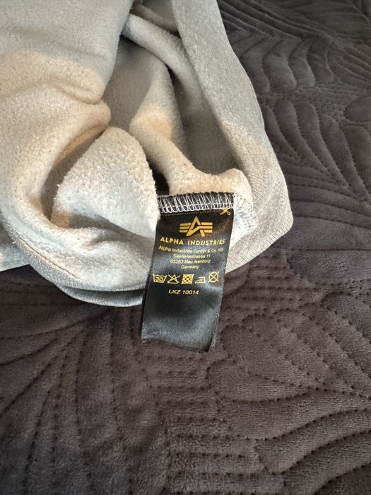 Кофта alpha industries замеры в описании
