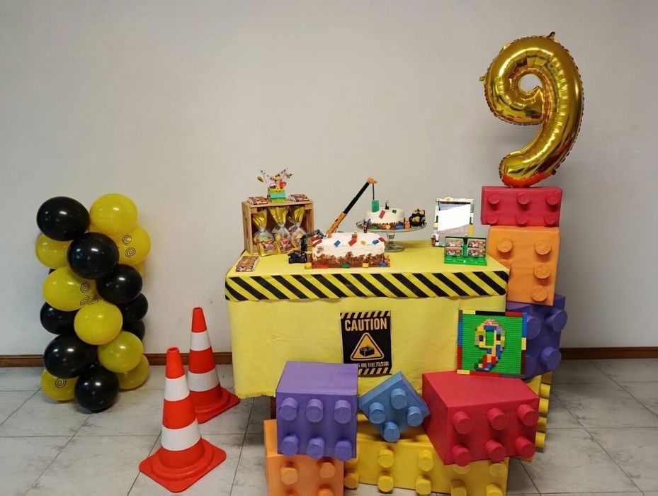 Blocos LEGO Gigantes decoração festas aniversário