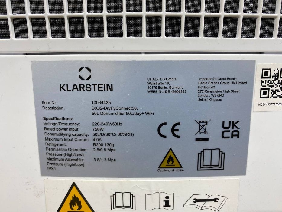 Осушувач повітря KLARSTEIN з Німеччини / Осушитель воздуха из Германии