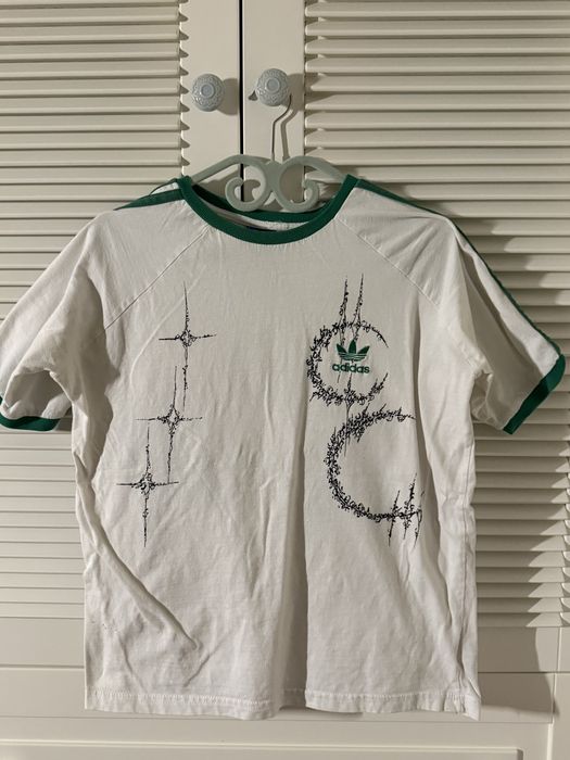 футболка адидас,кастом