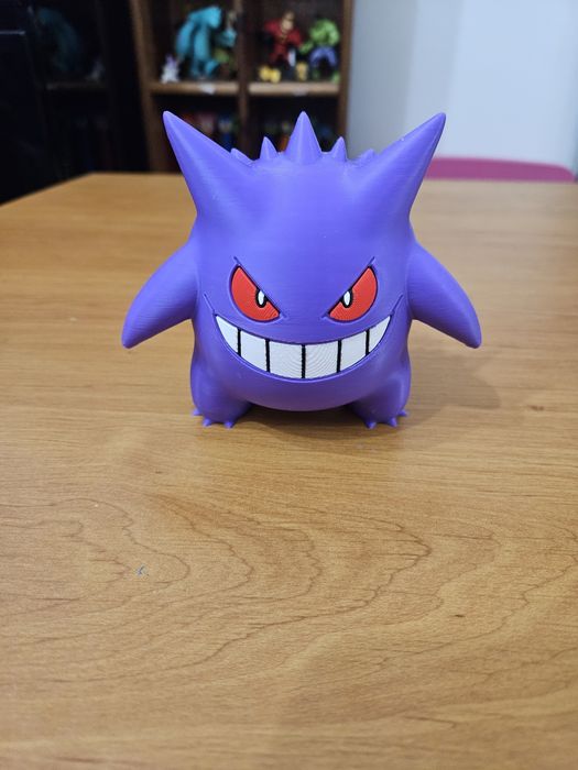 Figura Gengar 3D Multicor em PLA -  Alta Qualidade