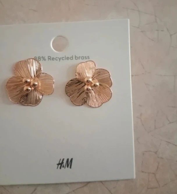 Złote kolczyki H&M. Nowe.