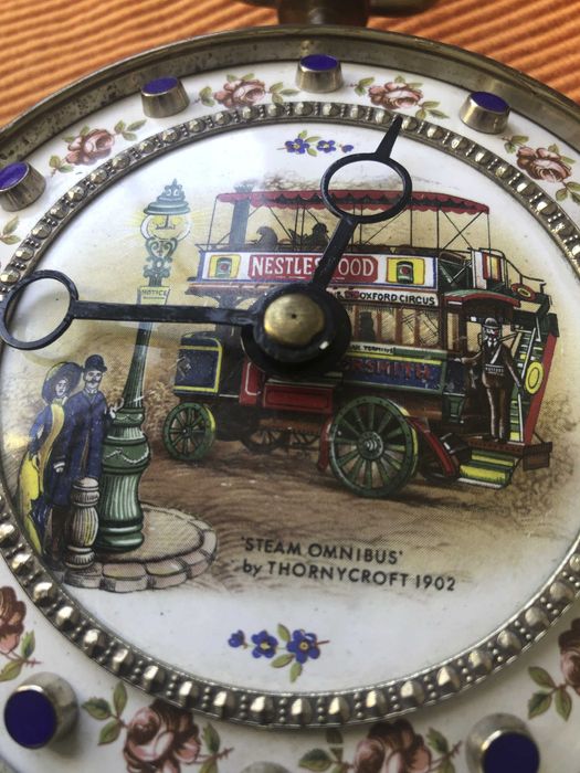 Relógio de bolso Longines muito raro com publicidade. 109mm.