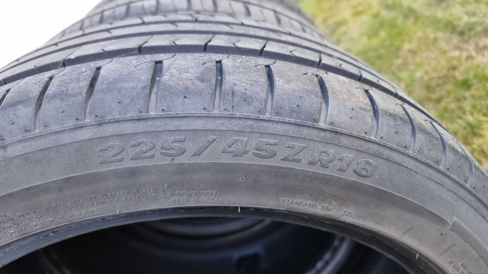 Opony letnie 225/45 ZR18