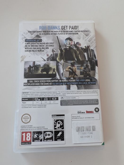 Payday2 Nintendo Switch