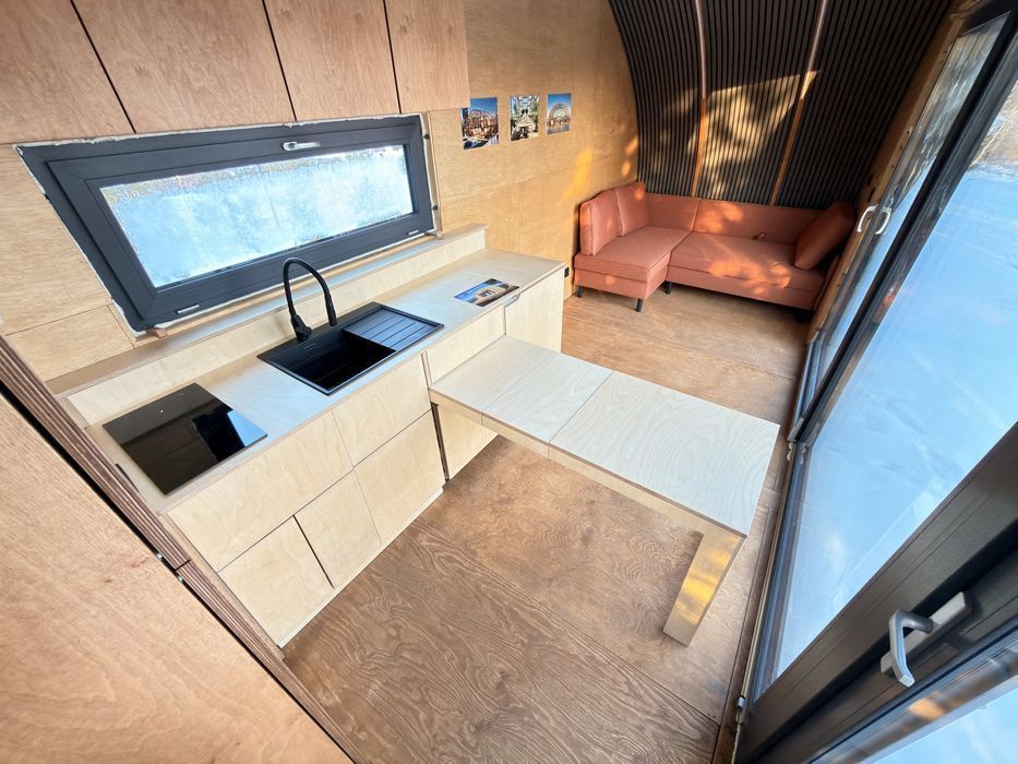 Glamping, domek  mobilny, modułowy, holenderski, tiny house