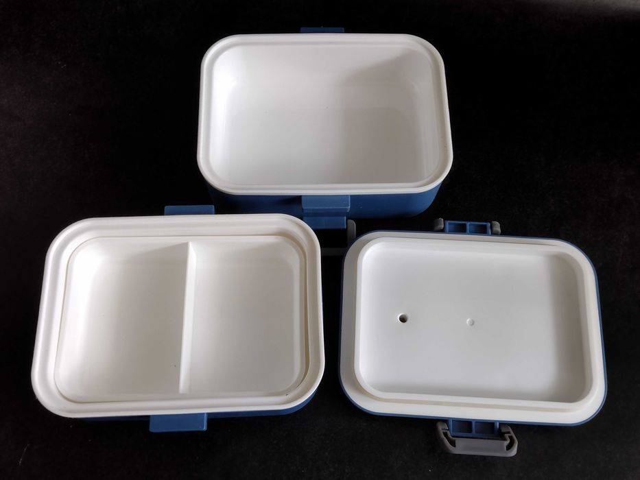 Termiczny Termos na żywność - 3 przegródki łyżka