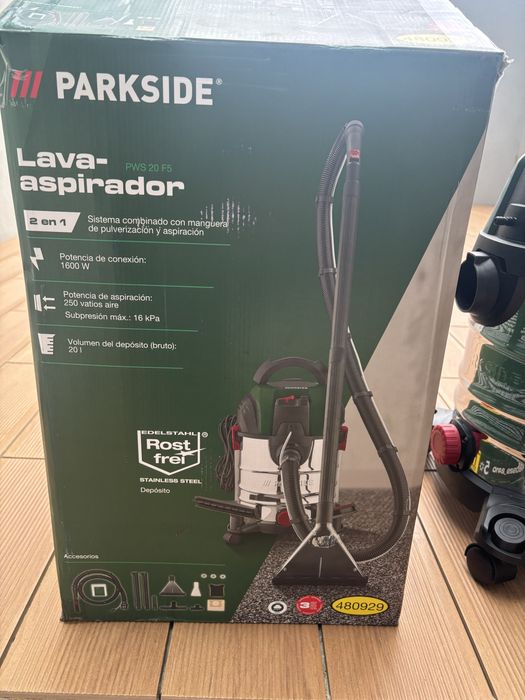 Lava-aspirador Parkside PWS 20 F5 - 1600W (Estado de Novo)
