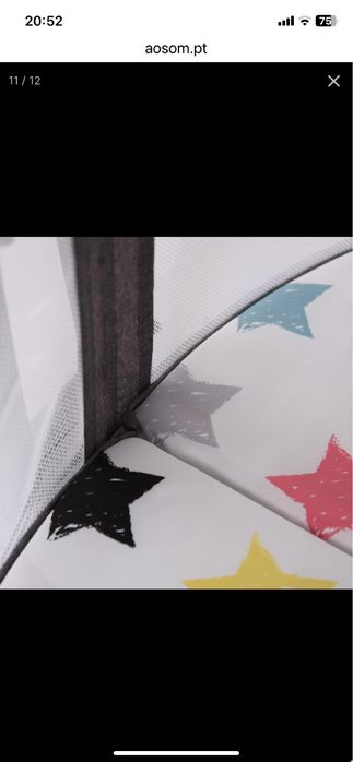 Berço portátil circular para bebé ate seis meses