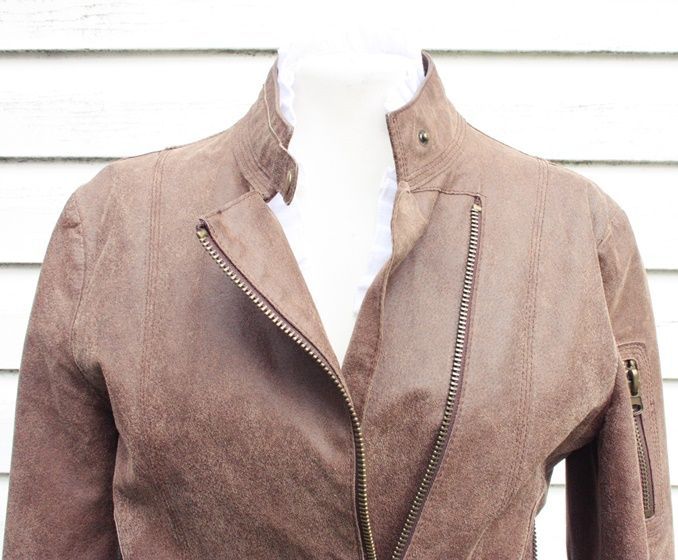 Kurtka Mango skora naturalna ocieplana