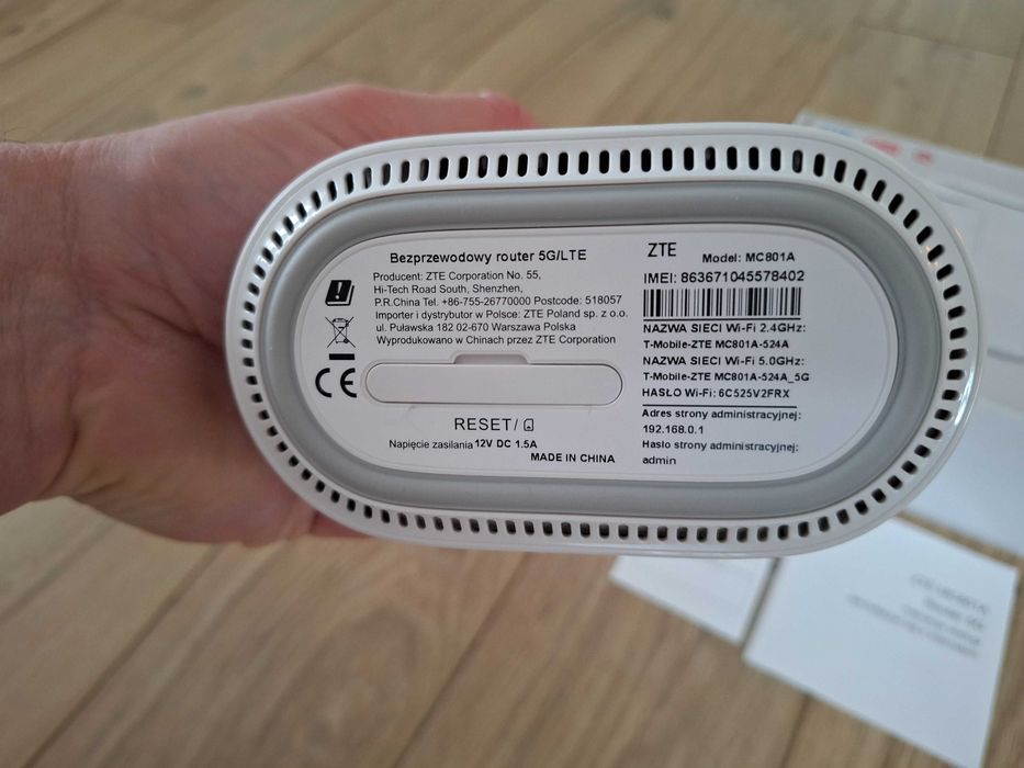 Router Modem ZTE MC801A 5G WIFI6