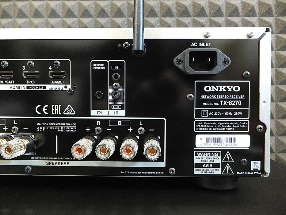 Nowoczesny amplituner stereo ONKYO TX-8270 / Wi-Fi / bluetooth / HDMI / DAB+