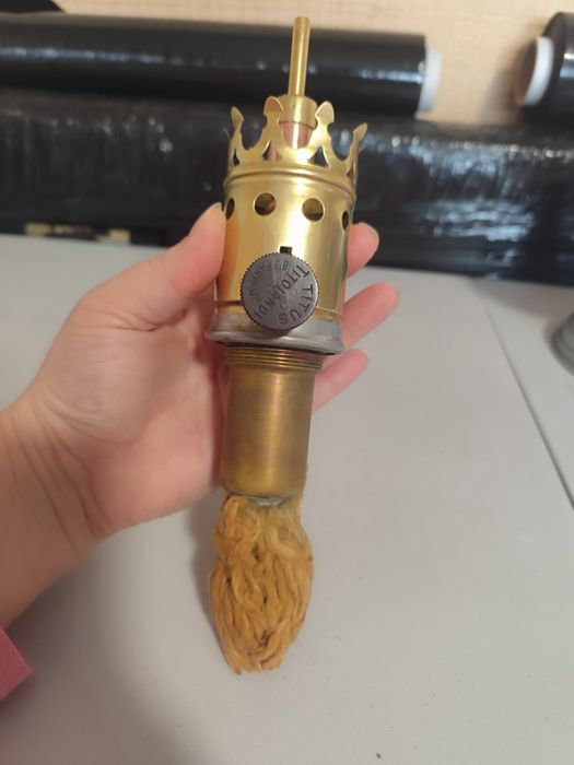 Palnik lampy spirytusowo-alkocholowej Titolandi unikat. Plus zbiornik