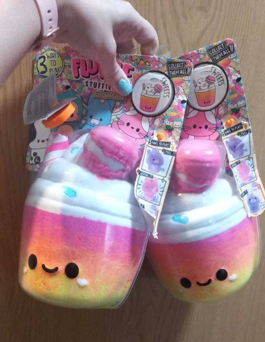 Fluffie Stuffiez Smal стакан, мавпа, веселка, єдиноріг, панда, овечка