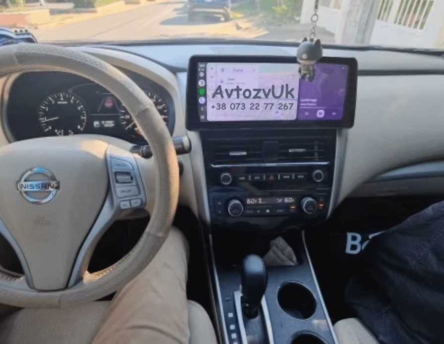Магнітола ALTIMA Nissan TEANA PULSAR Алтіма LEAF Ліф CarPlay Андроїд