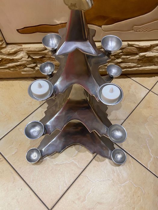 Choinka TK Maxx srebrna metalowa