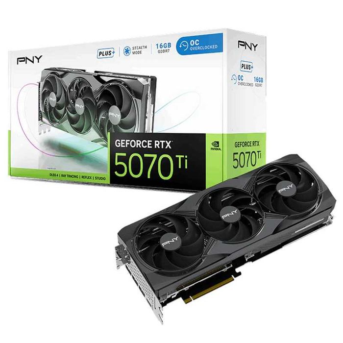 Karta graficzna PNY GeForce RTX 5070 Ti OC Triple Fan Plus 16GB NOWA