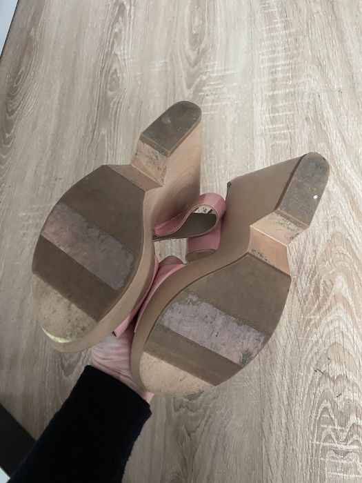 Buty sandalki 36 stradivarius  koturny