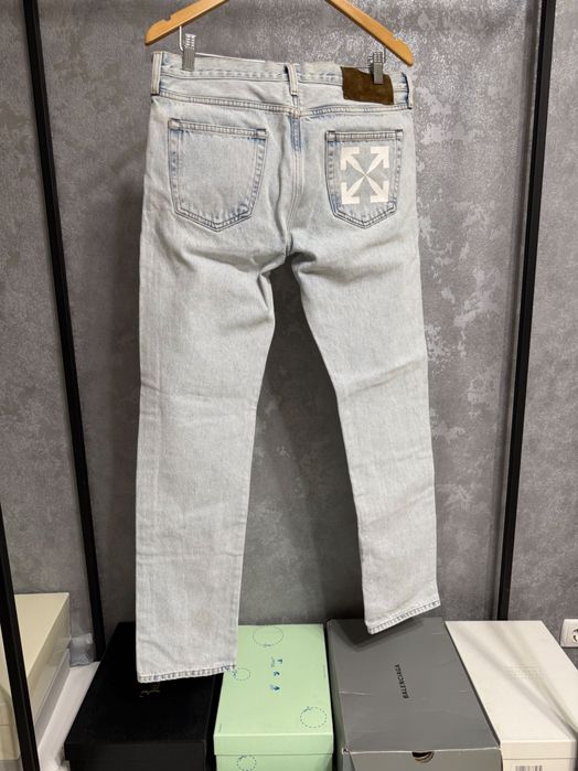 Off-White Back Logo Slim Jeans