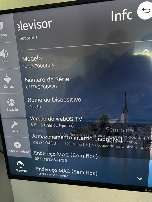 Tv  LG 50 polegadas pra vender logo