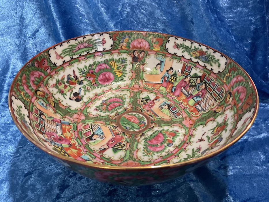 Chinese Bowl  canton famaly rose 25x10cm alt,