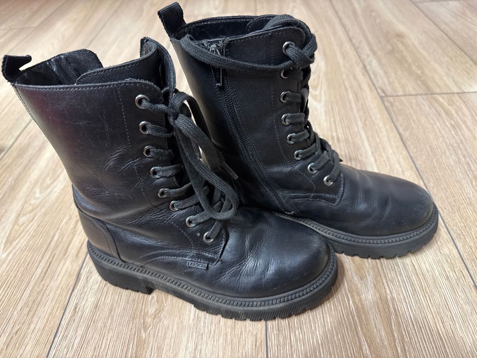 Buty kozaki traperki czarne  Lasocki young 34