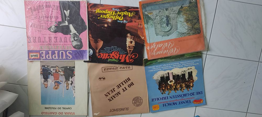 Discos vinil LP e singles