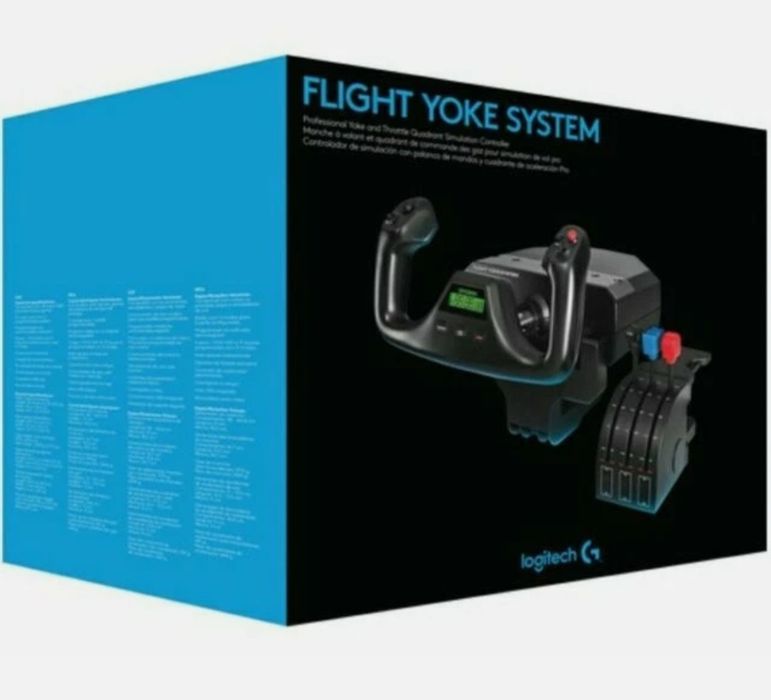 Logitech Saitek Flight Yoke System - stan idealny, w pełni sprawny