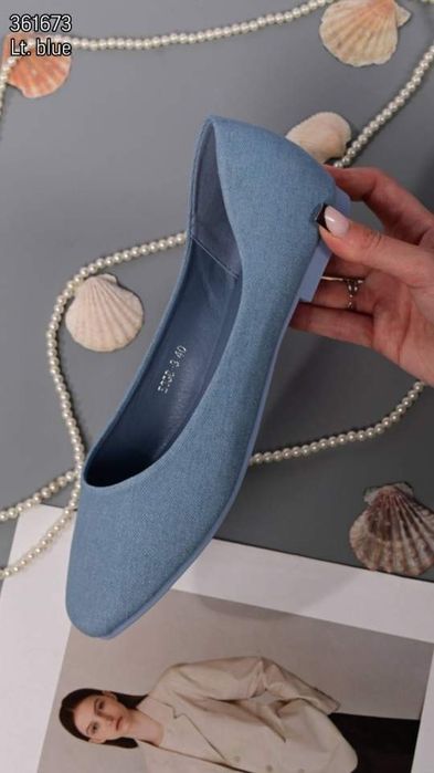 Жіночі джинсові балетки