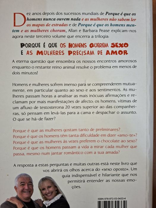 Porque é que os homens querem sexo e as mulheres precisam de amor