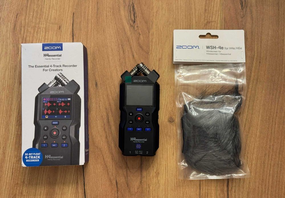 Zoom H4essential + Deadcat (futrzak) | 32-bit Float  | Stan jak nowy, po 1 zleceniu