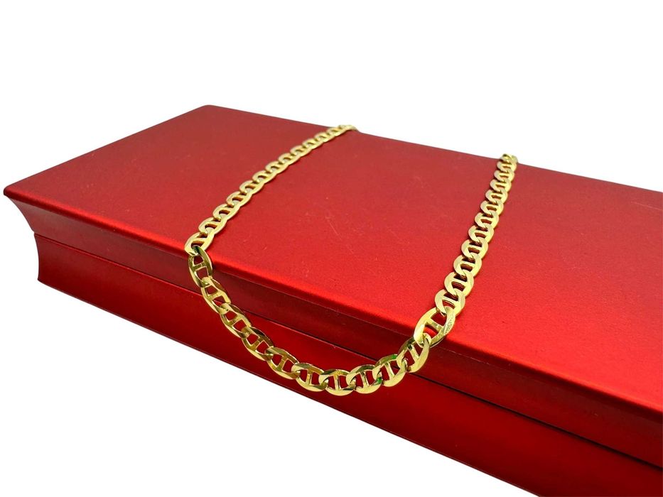 Masywny złoty łańcuszek splot Gucci PR: 585 w: 8,32g dł: 50cm