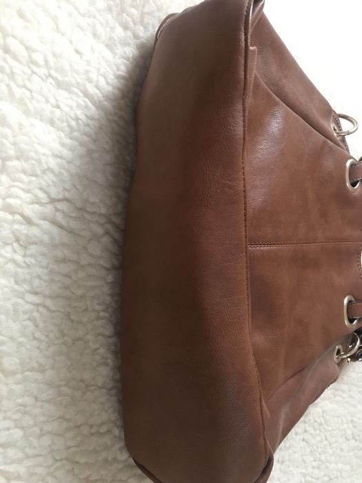 Bardzo duża brązowa elegancka torebka na ramię Parfois