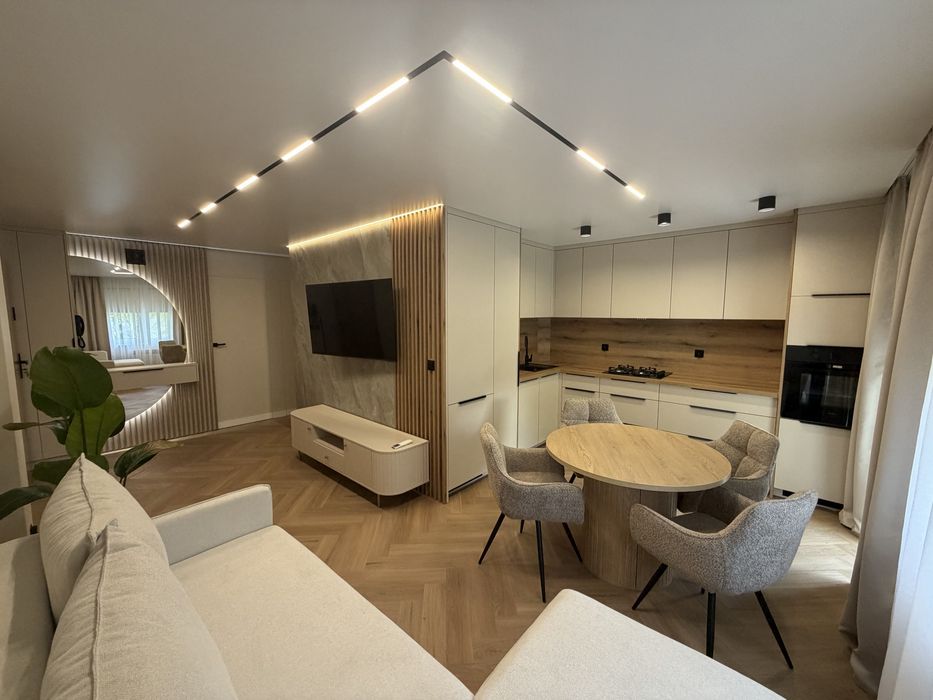 3 sypialnie +salon z aneksem. Po remoncie