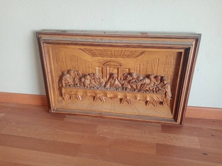 Quadro Madeira Ceia