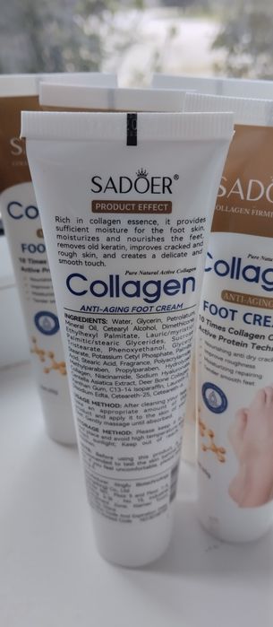 Живильний крем для ніг Sadoer Collagen  anti  aging 60 г
