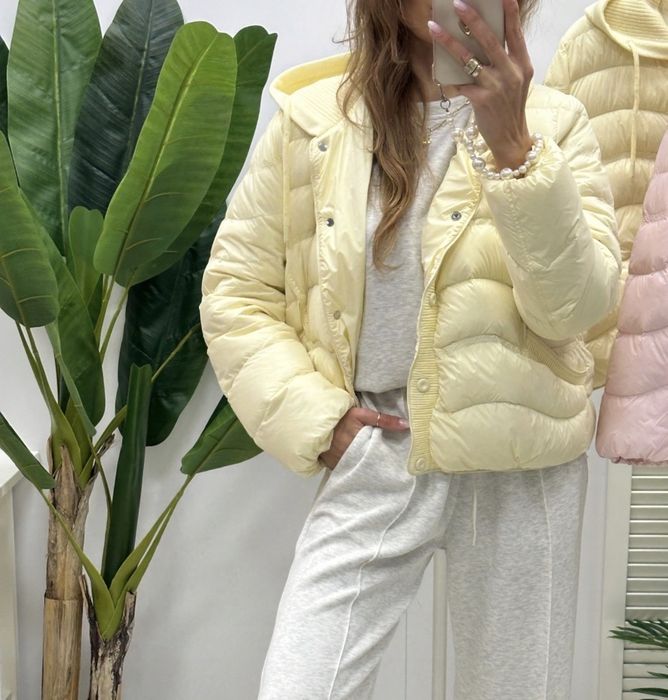 Kurtka puchowa zolta wiosna