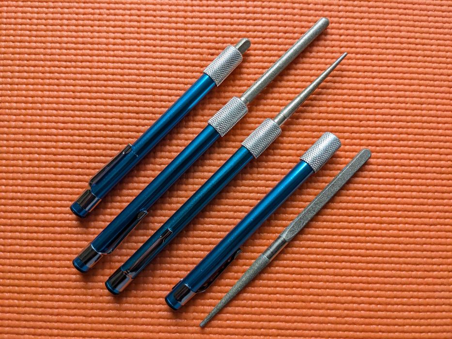 Комплект фінішних каменів для точилок ножів + масло для каменів , СОЖ