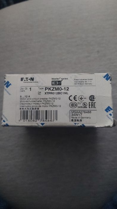 Wyłącznik silnikowy PKZM0‑12 3P 5,5kW 8‑12A