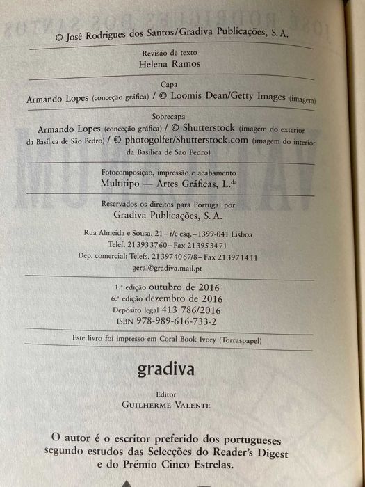 Vaticanum, de José Rodrigues dos Santos