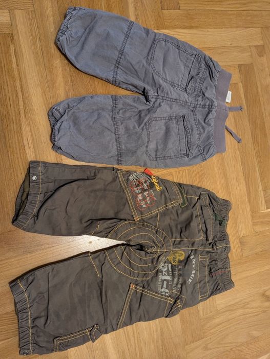 Spodnie dziecięce 80–86 – H&M i Next, bardzo dobry stan