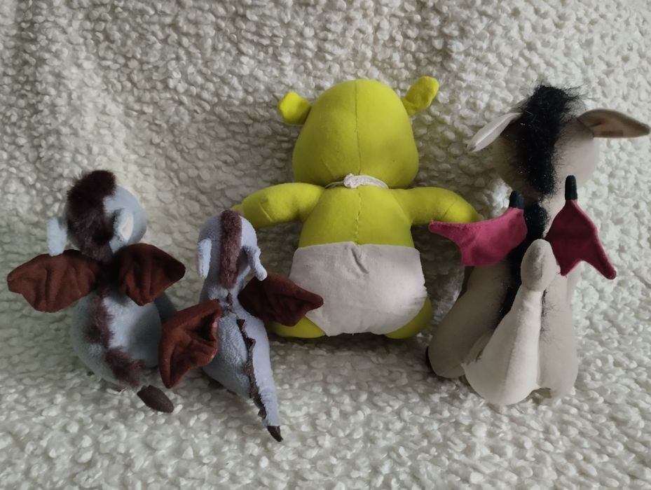 М'які іграшки з мультфільму "Шрек".  4 шт.