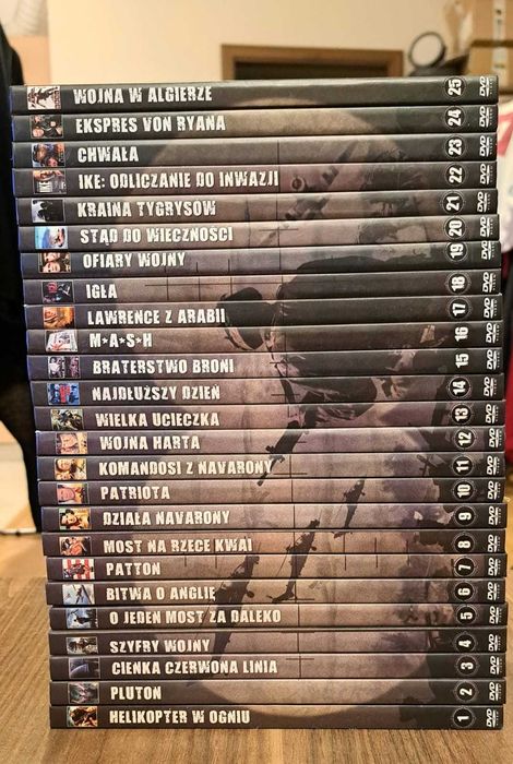 Wielka kolekcja filmów wojennych 25xDVD