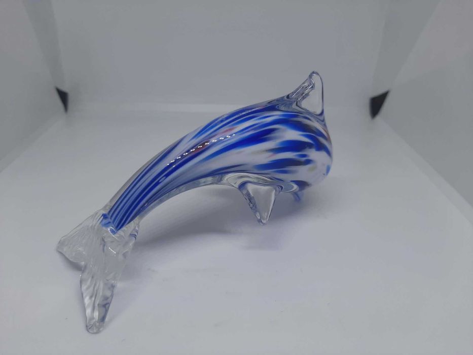 Szkło dekoracyjne delfin w stylu murano