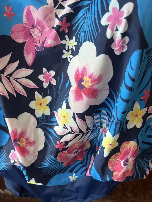 Купальник с драпировкой, большой размер, подойдет беременным